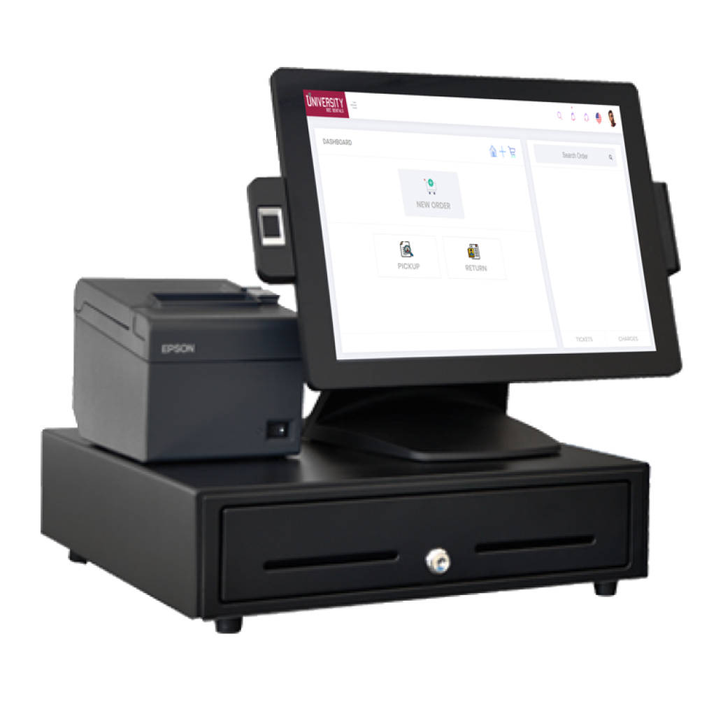 University Rec Rentals point of sale terminal